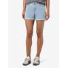 Jeansshorts NOISY MAY "NMDEBBY NW SLIM SHORTS VI520LB NOOS", Damen, Gr. M (38), N-Gr, blau (light blau denim), Denim/Jeans, Obermaterial: 75% Baumwolle, 18% Polyester, 6% Viskose, 1% Elasthan, unifarben, modisch, slim fit kurz, Jeans