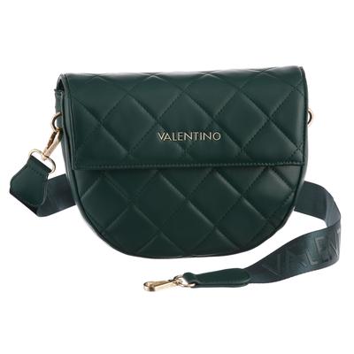 Umhängetasche VALENTINO BAGS "FLAP BAG BIGS", Damen, Gr. B/H/T: 24,5cm x 19cm x 8cm, bosco, Polyurethan, Taschen, Schultertasche Handtasche Damen
