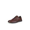 Schnürschuh ECCO "Irving", Herren, Gr. 47, braun (dunkelbraun), Leder, sportlich, Schuhe, Freizeitschuh, Halbschuh, Schnürschuh mit gepolstertem Schaftrand
