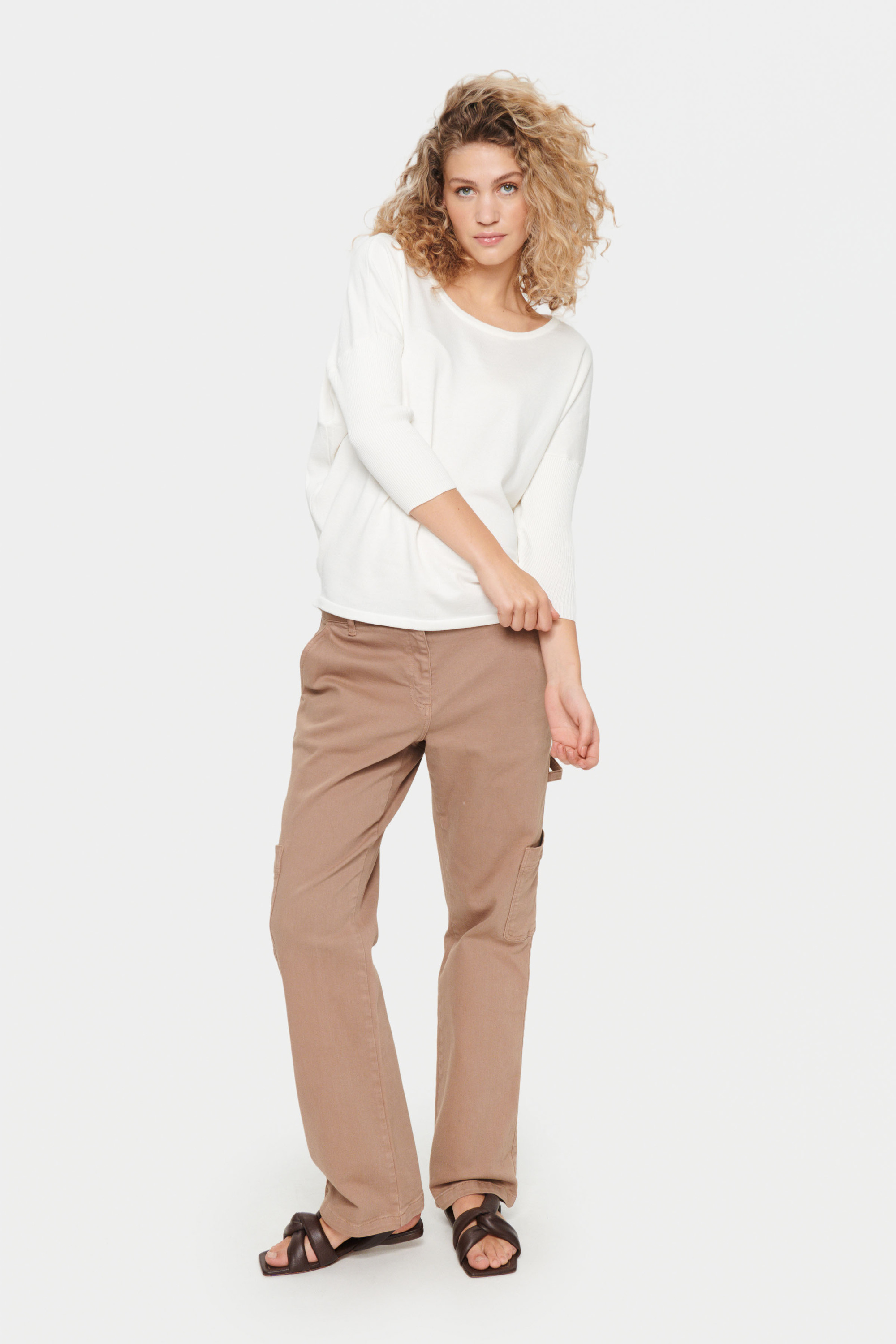 Strickpullover Casual fit white