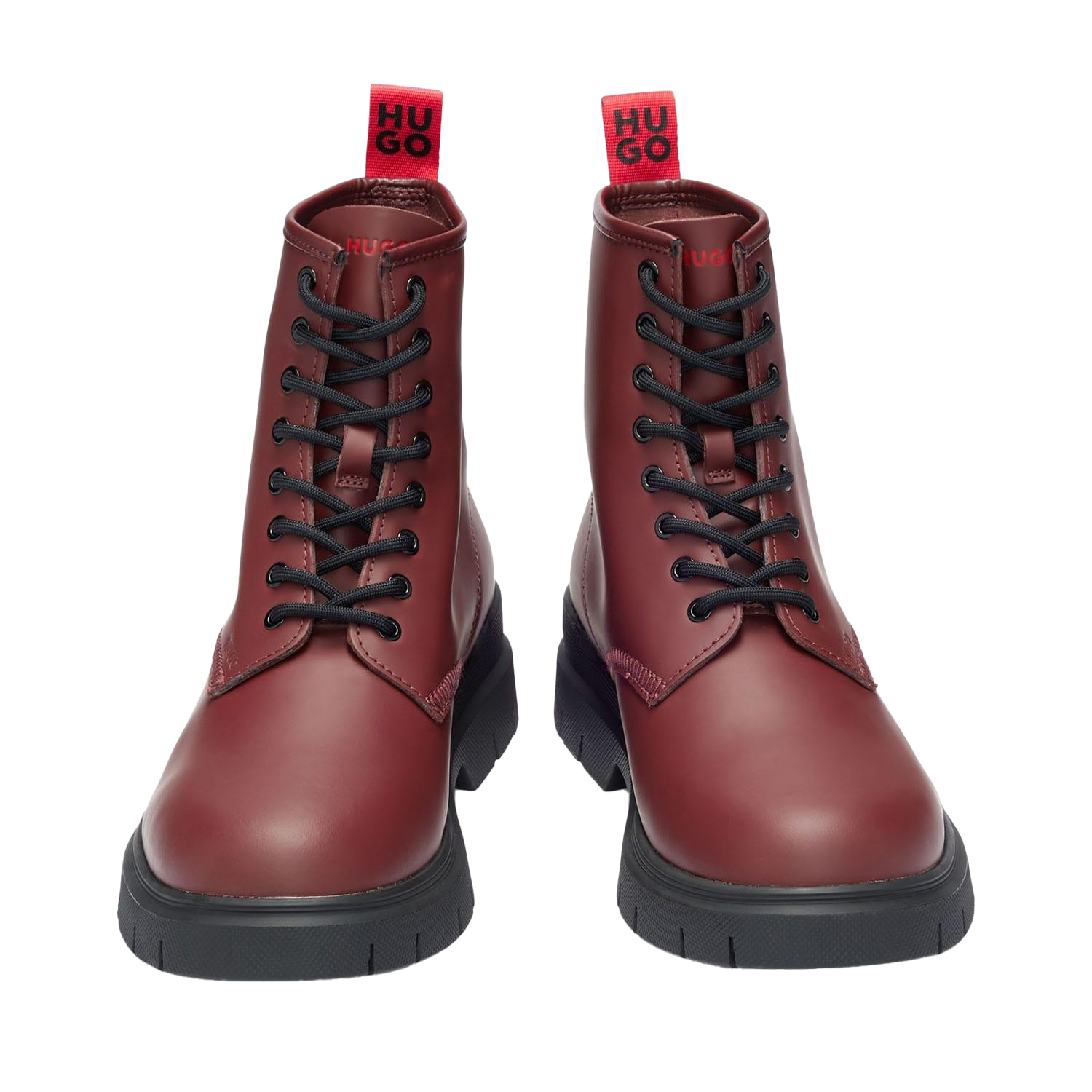 Hugo - Herren Springerstiefel "Ryan", Leder (Rot) Image