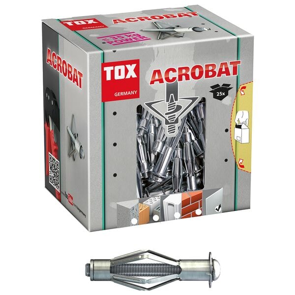 TOX Hohlraumdübel »ACROBAT« 65 mm 25 Stück silber Image