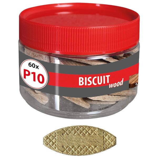 TOX Flachdübel »BISCUIT WOOD P10« 60 Stück braun