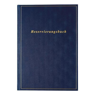 Brunnen Buchkalender »Reservierungsbuch '26, 1 Tag = 2 Seite« A4 blau, 21x29.7 cm Image