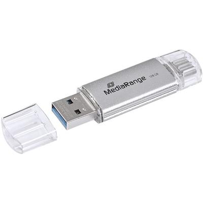 MediaRange USB-Stick 32 GB silber, 1.7x0.8x7 cm