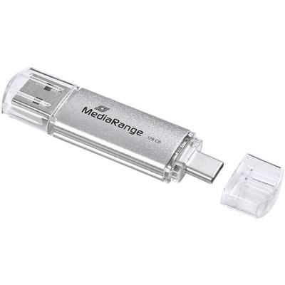 MediaRange USB-Stick 64 GB silber, 1.7x0.8x7 cm Image