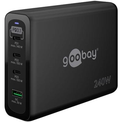 goobay Ladeadapter USB A, 3 x USB C, Steckdose 1.0 m Image