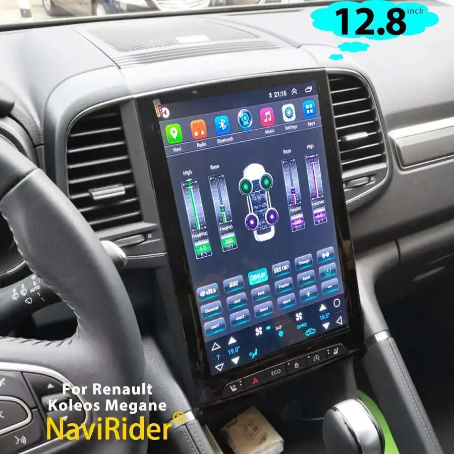 12,8 "256 GB Android 15 Auto Radio Bildschirm Video Player Für Renault Koleos Samsung Talisman Megane 2017-2019 GPS Carplay Kopf Einheit Image