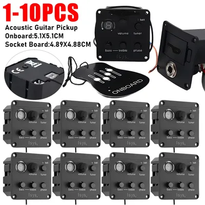 Akustische Gitarre Pickup EQ Equalizer Piezo Pickup Klassische Akustische Gitarre EQ Tuner Piezo Pickup Für Fishman ISYS + Zubehör Neue