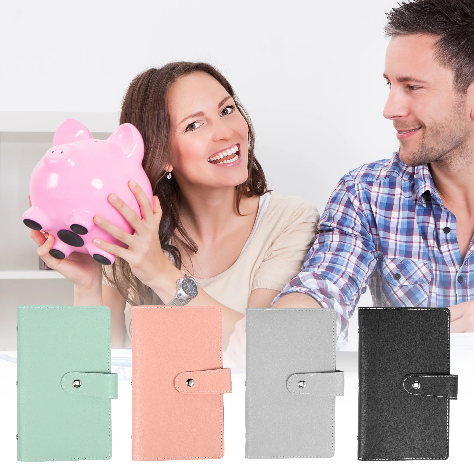 2 pcs 96 Umschlag sparen Herausforderung sbuch 96 Umschläge Geld sparen Herausforderung Ordner einfache und unterhaltsame Möglichkeit, $5,000 Budget Buch zu sparen Image