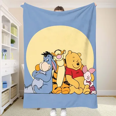 Throw Blankets for Baby Winnie the Pooh Blanket Home and Decoration Summer Comforter Bed Bedspread Anime Cooling Sofa Bedspreads