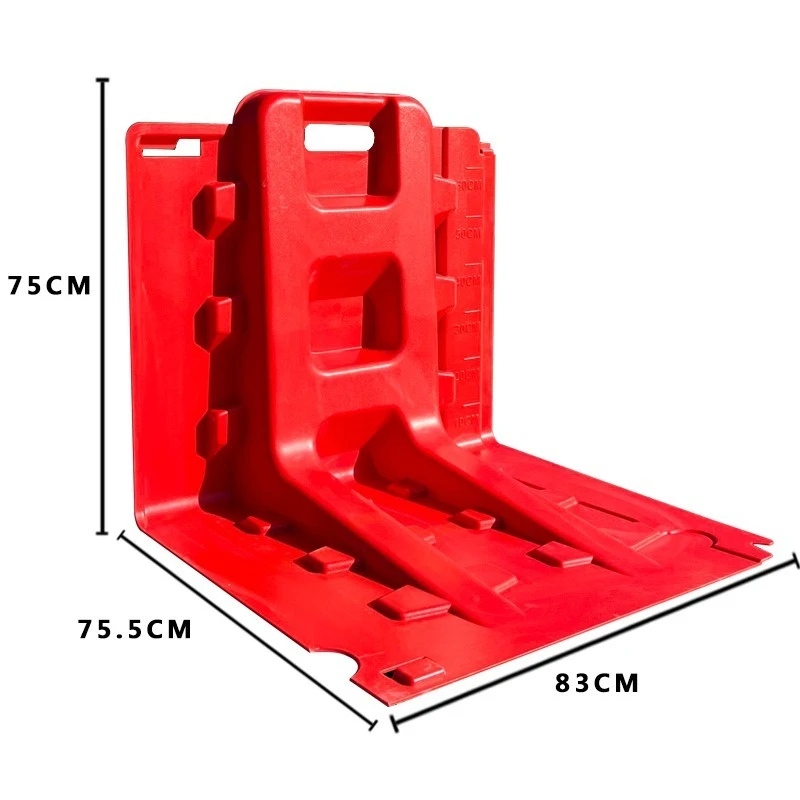 100 % neue tragbare ABS-Flutschutzplatine für Wasserdamenschutz, Verkehrsbarriere Image
