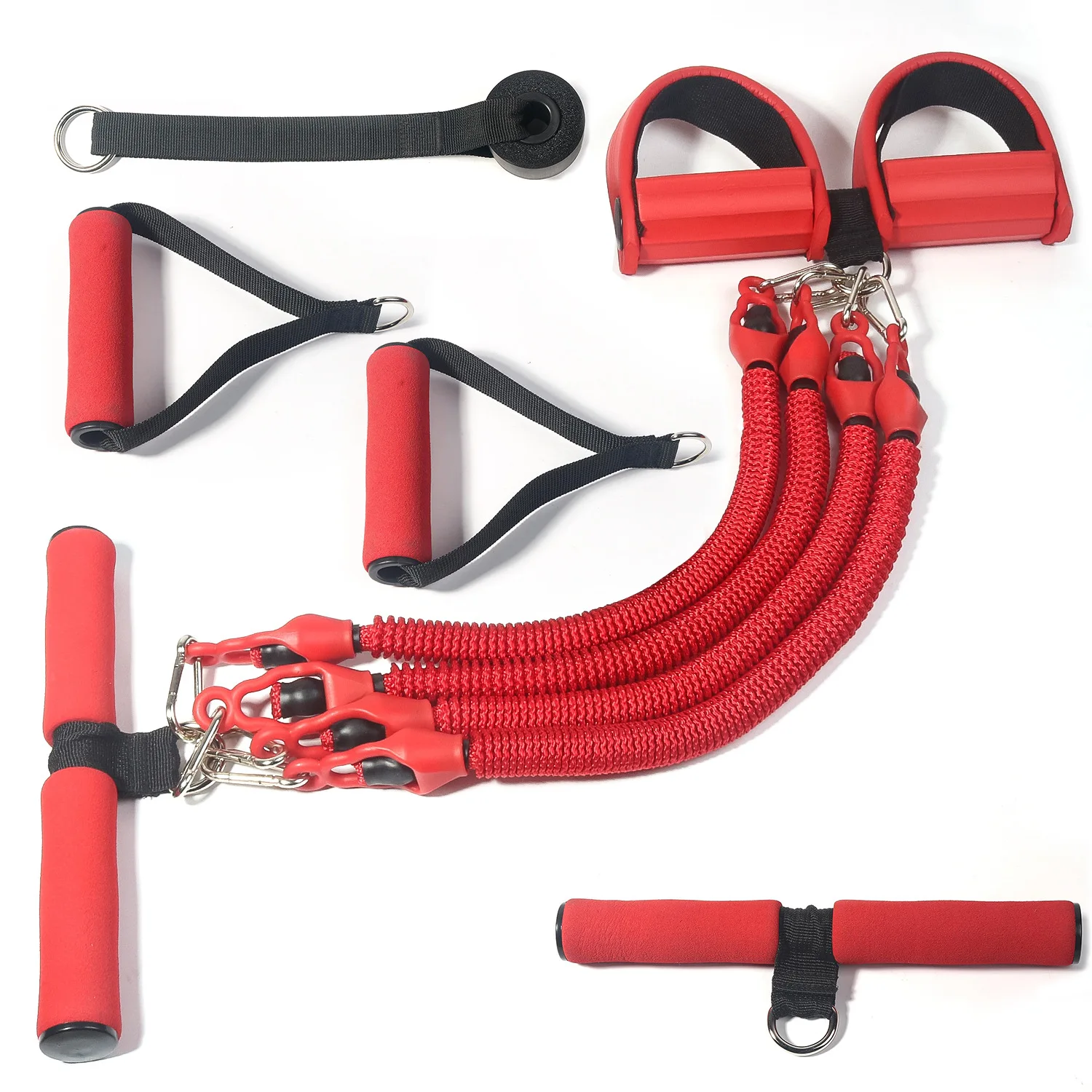Fitness Pull Pedal Übung zu Hause Fitness Übung Widerstand Band Sport Gewichts verlust dünnen Bauch Yoga Shaping Trainings gerät Set