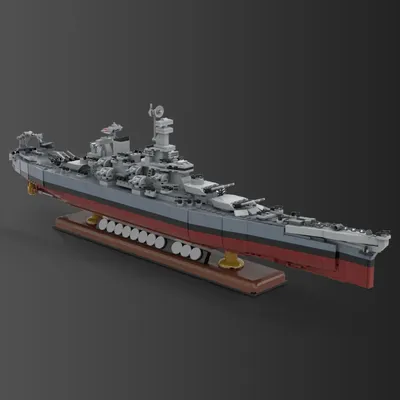 MOC Klasse Schlachtschiff USS Missouri Bausteine Modell Arleigh Burke Klasse Zerstörer Ziegel Arleigh Burke Spielzeug für Kinder Geschenk Image