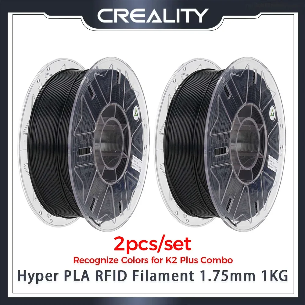 Creality Hyper PLA RFID-Filament, 1,75 mm, 1 kg, Hochgeschwindigkeitsdruck, Farb-RFID-Tags, 3D-Druckfilament für K2 Plus Combo, 2 Stück/Set Image