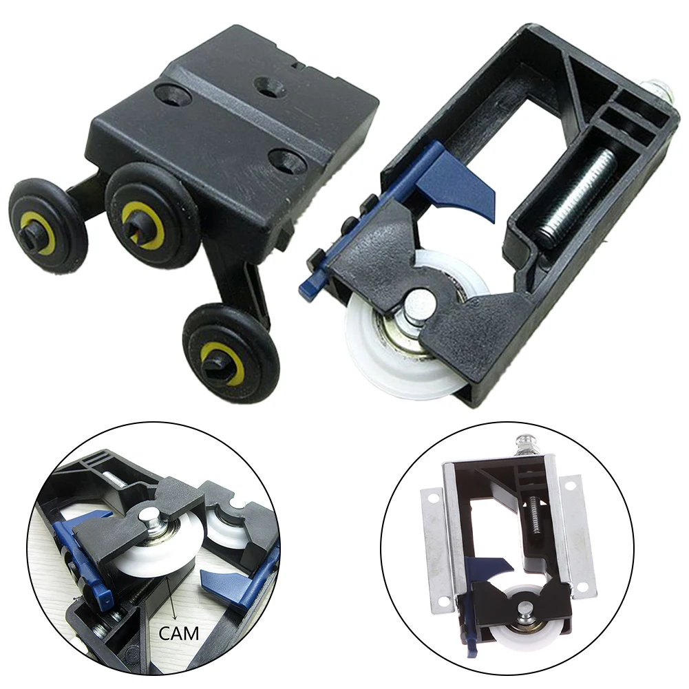 1 Stück Schiebetür-Riemenscheibenkern, oberer unterer Radkern, alter Holztür-Rollenführungssatz, seitlich montierter Schiebetür-Riemenscheiben-Innenkern Image