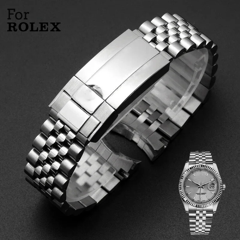 20 mm Jubilee 904 Uhrenarmband für Rolex Oyster Perpetual Submariner Herrenarmband Luxusuhrenkette Mod Teile Ersatzzubehör Image