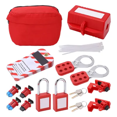 Elektrischer Leistungsschalter Lockout Tagout Kit Sicherheitsvorhängeschloss Loto Tags Hasps Set für industrielle chemische Lock Out Tag Out Station