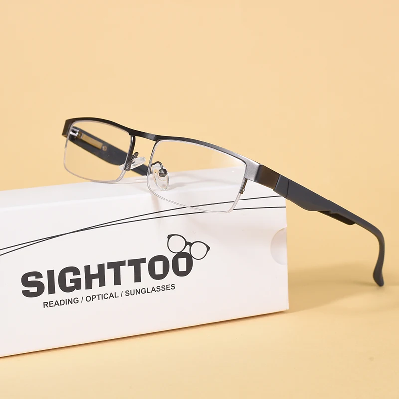 Hochwertige Herren-Brille aus Titanlegierung, nicht sphärisch, 12-lagige beschichtete Linsen, Lesebrille + 1,0 + 1,5 + 2,0 + 2,5 + 3,0 + 3,5 + 4,0 Image