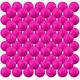 Junkin 80 Pcs Foam Golf Practice Balls, Rose Red, Polyurethane, Realistic Feel and Flight Training Sport Balls for Indoor or Outdoor Backyard