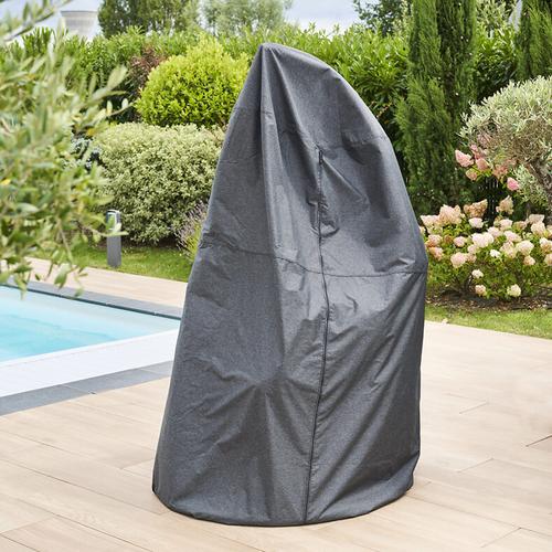 Housse de protection HAMBO pour fauteuil oeuf suspendu Gris 205 x 125 cm - Polyester Hespéride