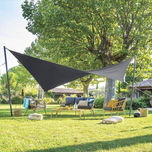 Voile d'ombrage rectangulaire SHAE Ardoise 4 x 3 m - Polyester Hespéride