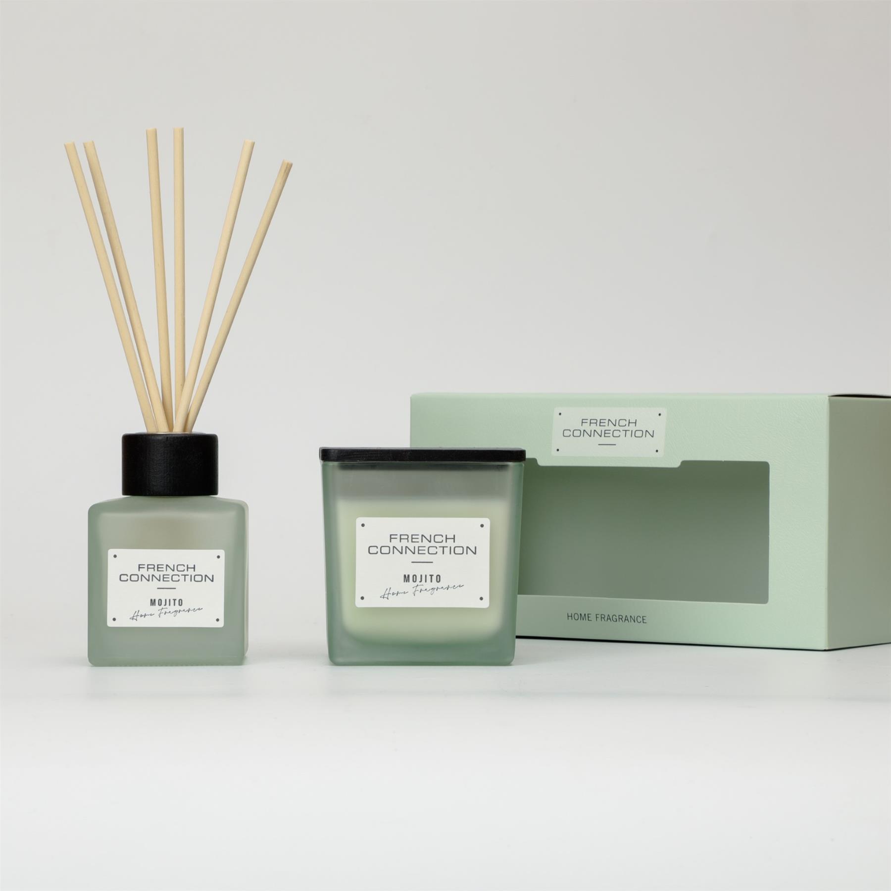 French Connection Autumn Collection Mango Mojito Diffuser 100ml + Candle 200g - One Size | French Connection Sale | Discount Designer Brands
