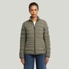 Steppjacke G-STAR "Foundation Padded Short Jacket", Damen, Gr. XS (34), turf, Web, Obermaterial: 100% Polyester, unifarben, casual, Langarm eingefasste Kante, Jacken, in schmaler Passform