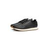 Sneaker TOMMY HILFIGER "NEW RUNNER EVA LTH ESS", Herren, Gr. 40, schwarz, Leder, Lederimitat, sportlich, Schuhe, Freizeitschuh, Halbschuh, Schnürer mit sportiver Lochung