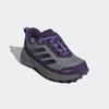 Wanderschuh ADIDAS TERREX "TERREX TRAILMAKER 2 RAIN.RDY", Gr. 39, grau three, aurora plum, semi cobalt blau, Textil, Synthetik, sportlich, Schuhe