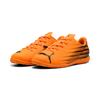 Fußballschuh PUMA "ATTACANTO II IT JR", Gr. 36, heat fire, puma schwarz, Synthetik, bedruckt, sportlich, Schuhe, für Halle und Straße