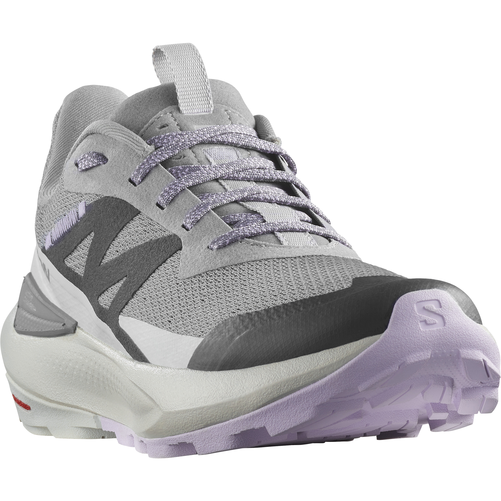 Outdoorschuh SALOMON "ELIXIR ACTIV W", Damen, Gr. 43, grau (sharkskin, glacier gray, orchid petal), Synthetik, Textil, Schuhe Outdoorschuh