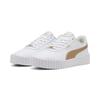 Sneaker PUMA "CARINA 3.0 DAYINIGHT", Gr. 38,5, weiß (puma weiß, puma gold), Synthetik, sportlich, Schuhe