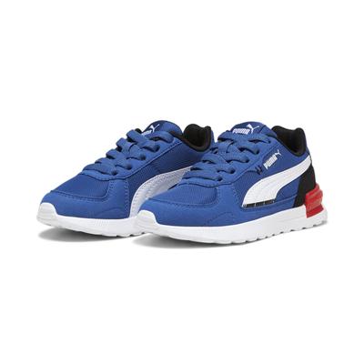Sneaker PUMA "Graviton AC Sneaker Jugendliche", Kinder, Gr. 35, blau (clyde royal weiß schwarz blau), Obermaterial: Textil, Synthetik; Futter: Textil; Innensohle: Textil; Laufsohle: Synthetik, Schuhe Image
