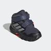 Wanderschuh ADIDAS TERREX "TERREX SKYCHASER MID GORE-TEX KIDS E", Gr. 21, shadow navy, grau three, semi impact orange, Textil, Synthetik, sportlich, Schuhe, wasserdicht