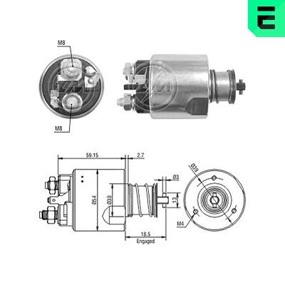 Era Magnetschalter, Starter [Hersteller-Nr. ZM3491] für Volvo Image