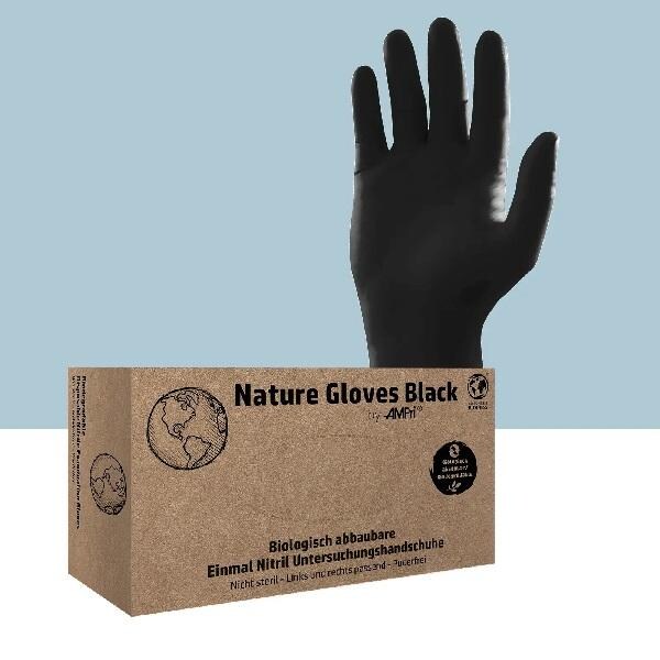 Nature Gloves Nitrilhandschuhe schwarz Gr. L Image