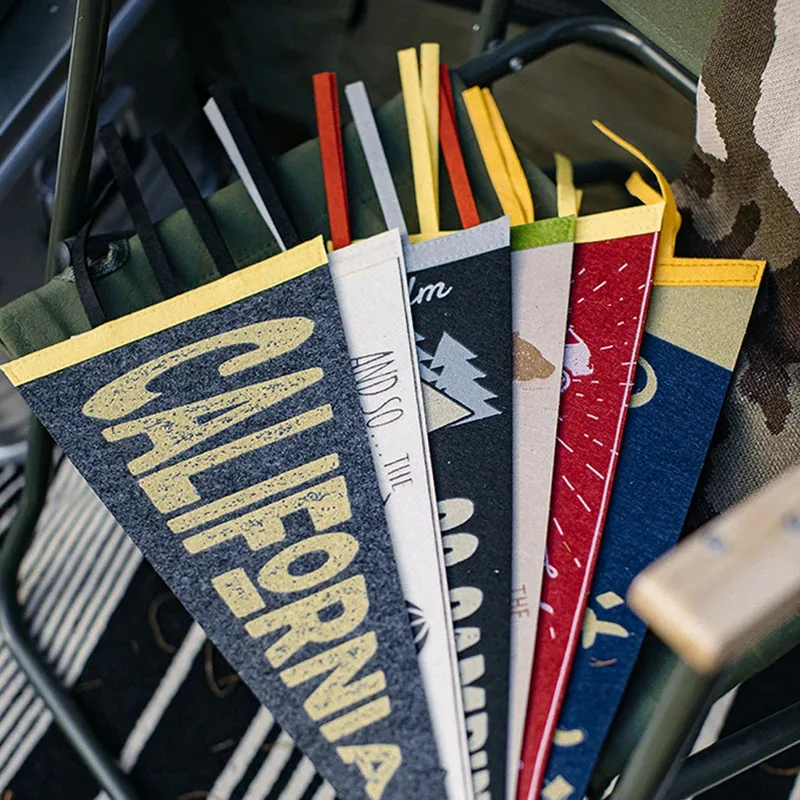 Outdoor Sky Zelt Camping Flagge Dreieck Bunte Flagge Camping Ausrüstung Camping Zelt Atmosphäre Flagge Dekoration Szene Image