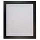 FRAMES BY POST 25mm wide H7 Black Picture Photo Frame with White Mount 40 x 30 Inch Picture Size 36 x 24 Inch (Plastic Glass)