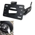 Support de plaque d'immatriculation latéral adapté pour YAMAHA XV 535 Virago XV 1100 Virago éliminateur de garde-boue latéral support de plaque d'immatriculation latéral