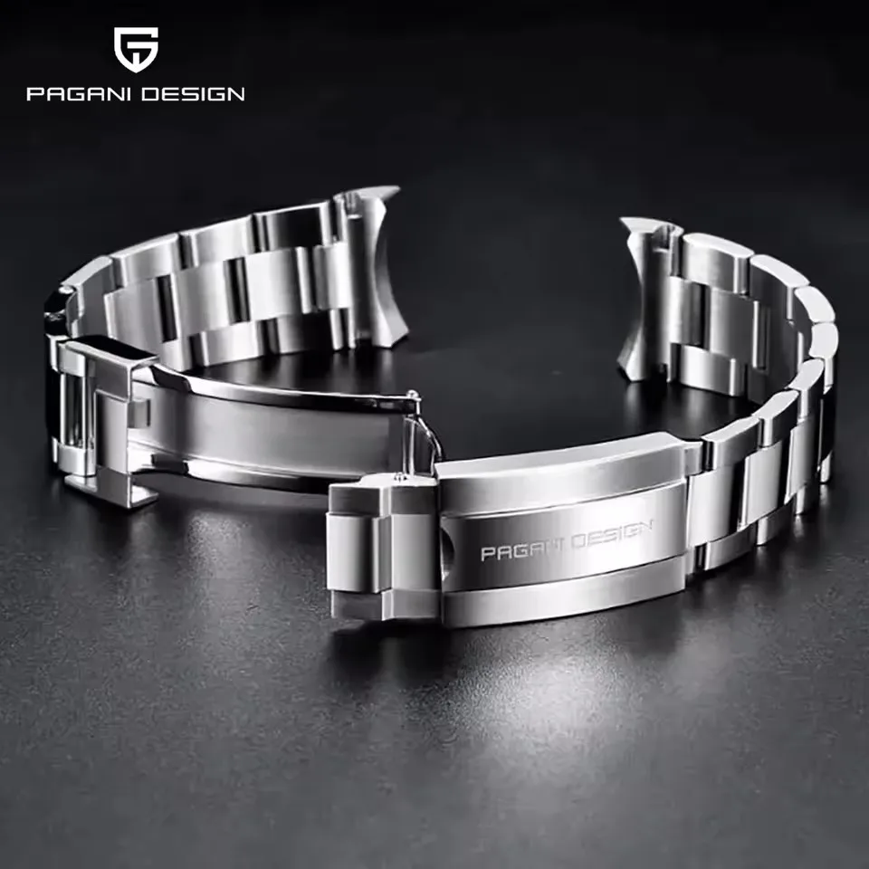 Pagani sorgfältig gestaltetes Edelstahlarmband (geeignet für PD1661, 1662, PD1651, PD1644) Tischbandbreite 20 mm, Länge 220 mm Image