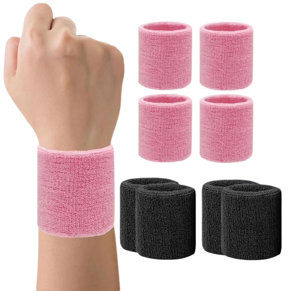 1 PC Handtuch Sport Armbänder Tennis Schweißbänder Handgelenkschutz Basketball Fitness Schweißbänder Handgelenkbandage Handgelenkschutz Badminton Image