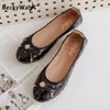 Neue Mode Frühjahr Wohnungen Frau Schuhe Runde Kappe Komfortable Reise Frauen Schuhe Casual Faltbare Ballerinas frauen Schuhe WSH3654