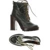 Jeffrey Campbell Damen Stiefelette, Gr. 37, grün, kein Etikett