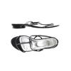 Stuart Weitzman Damen Sandale, Gr. 38, schwarz, kein Etikett