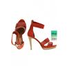 Miss Sixty Damen Sandale, Gr. 39, rot, Kunstleder, Leder