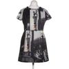 Paul & Joe Damen Kleid, Gr. 42, grau, Elasthan, Synthetik, Viskose