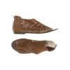 pieces Damen Sandale, Gr. 41, braun, Leder