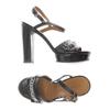 Marc by Marc Jacobs Damen Sandale, Gr. 37, schwarz, kein Etikett