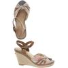 Tom Tailor Damen Sandale, Gr. 37, beige, kein Etikett